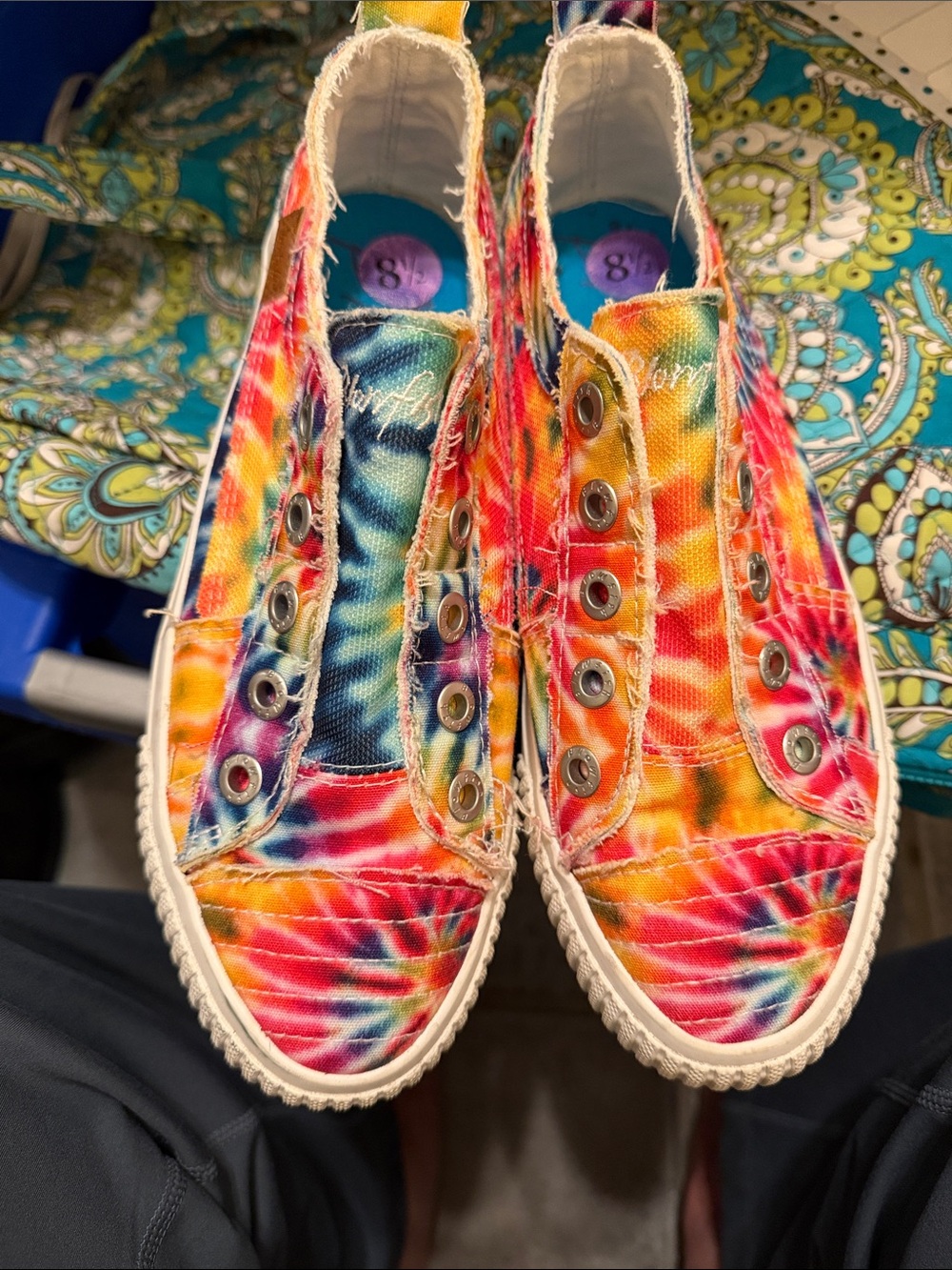 Blowfish very good condition Dye Slip-On Canvas Sneakers - Multicolor8.5